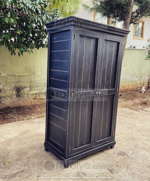Ahşap Siyah Dolap - RBD020 - 4