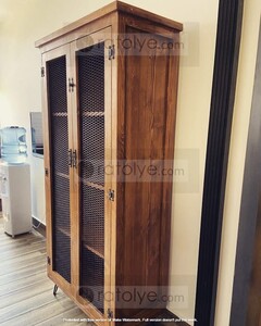 Tel Kapaklı Rustik Dolap - RBD021 - 4