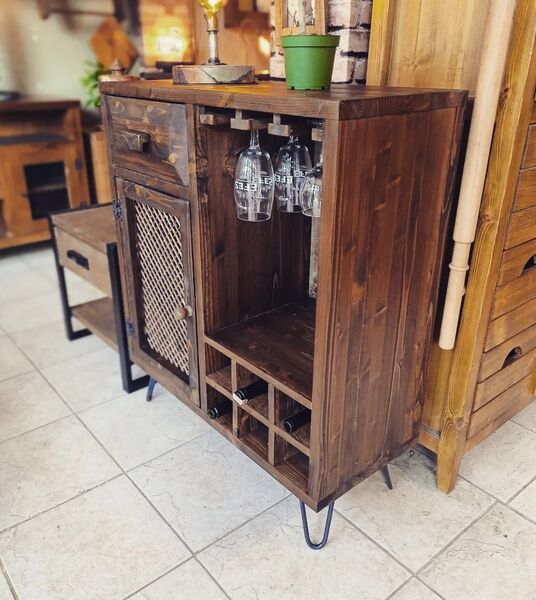 Masif Ahşap Bar Dolabı - RKN012 - 4