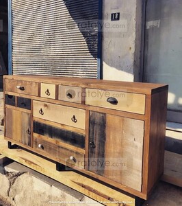 Eskitme Rustik Ahşap Konsol - RKN018 - 2