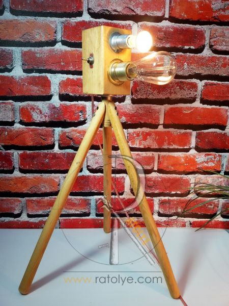 RetroLamp 2'li Tripot Abajur - (RTL33) - 1