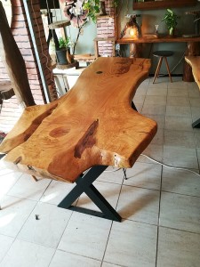 Tek Parça Kestane Ağacı Masa 200x70 cm - RTL157-111 - 3