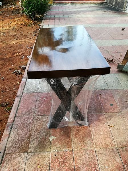 Tek Parça Kütük Masa - 100x50 cm - CF01-08 - 3