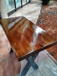 Tek Parça Kütük Masa - 100x50 cm - CF01-08 - 5