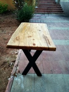 Tek Parça Kütük Masa - 120x67 cm - CF01-10 - 2