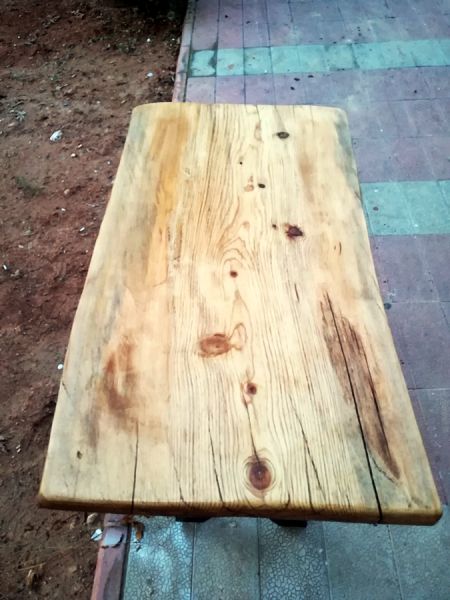 Tek Parça Kütük Masa - 120x67 cm - CF01-10 - 3