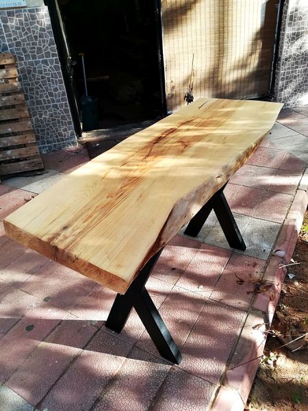Tek Parça Kütük Masa - 140x52 cm - CF01-09 - 1