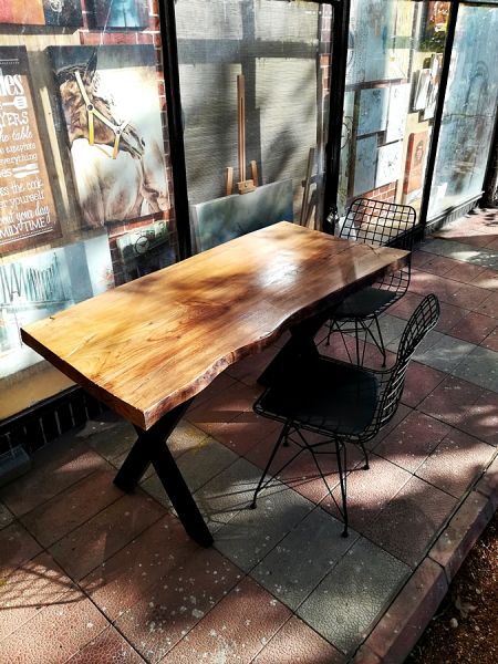 Tek Parça Kütük Masa - 140x65 cm - CF01-06 - 2