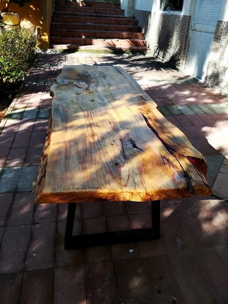 Tek Parça Kütük Masa - 170x80 cm - RT1801-33 - 1