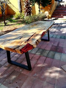 Tek Parça Kütük Masa - 250x85 cm - RT1801-31 - 3