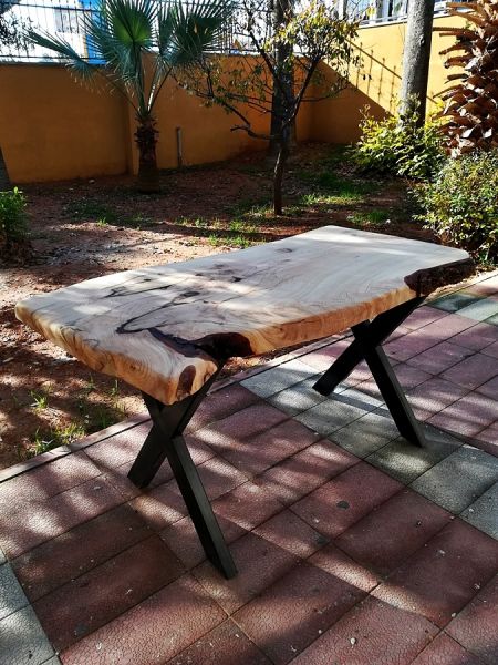 Tek Parça Sedir Ağacı Kütük Masa - 130x60 - RT1801-35 - 4