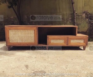Hazeran Kapaklı Kademeli TV Sehpası - RTV024 - 2
