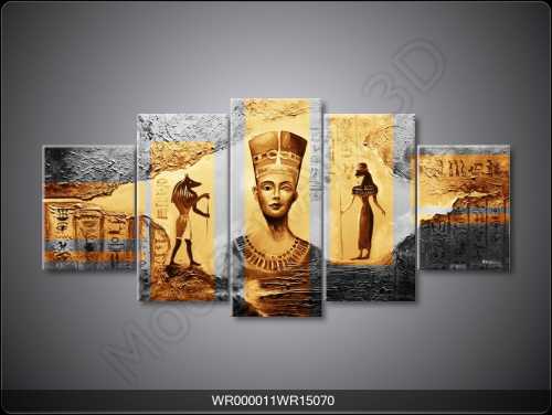 5 Parçalı Tablo - Mısır-009 - 1