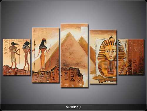 5 Parçalı Tablo - Mısır-003 - 1