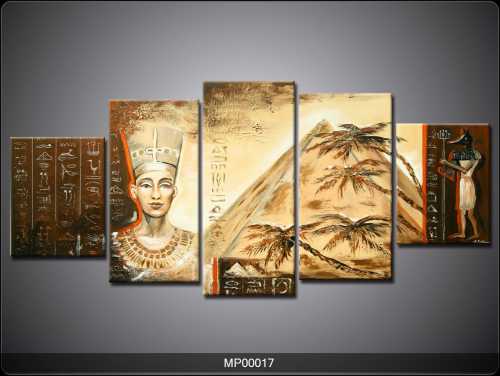 5 Parçalı Tablo - Mısır-002 - 2