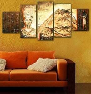 5 Parçalı Tablo - Mısır-002 - 1
