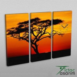 3 Parçalı Tablo & Saat - PCS-001 - 1