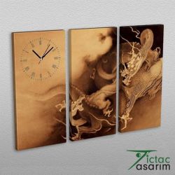 3 Parçalı Tablo & Saat - PCS-005 - 1