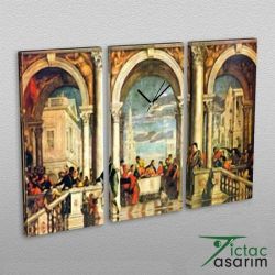 3 Parçalı Tablo & Saat - PCS-024 - 1