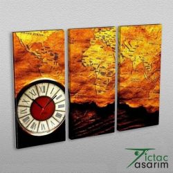 3 Parçalı Tablo & Saat - PCS-029 - 1