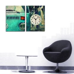 2 Parçalı Tablo Saat - PKS-004 - 1