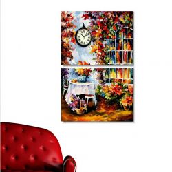 2 Parçalı Tablo Saat - PKS-023 - 1