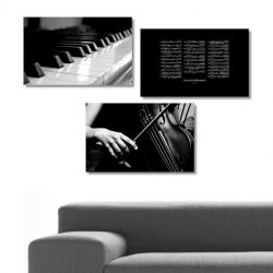 3 Parçalı Tablo - Musica (II) - 1