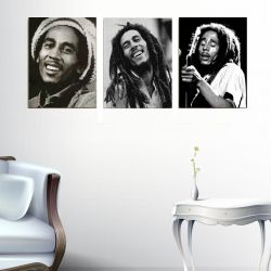 3 Parçalı Tablo - Bob Marley - 1